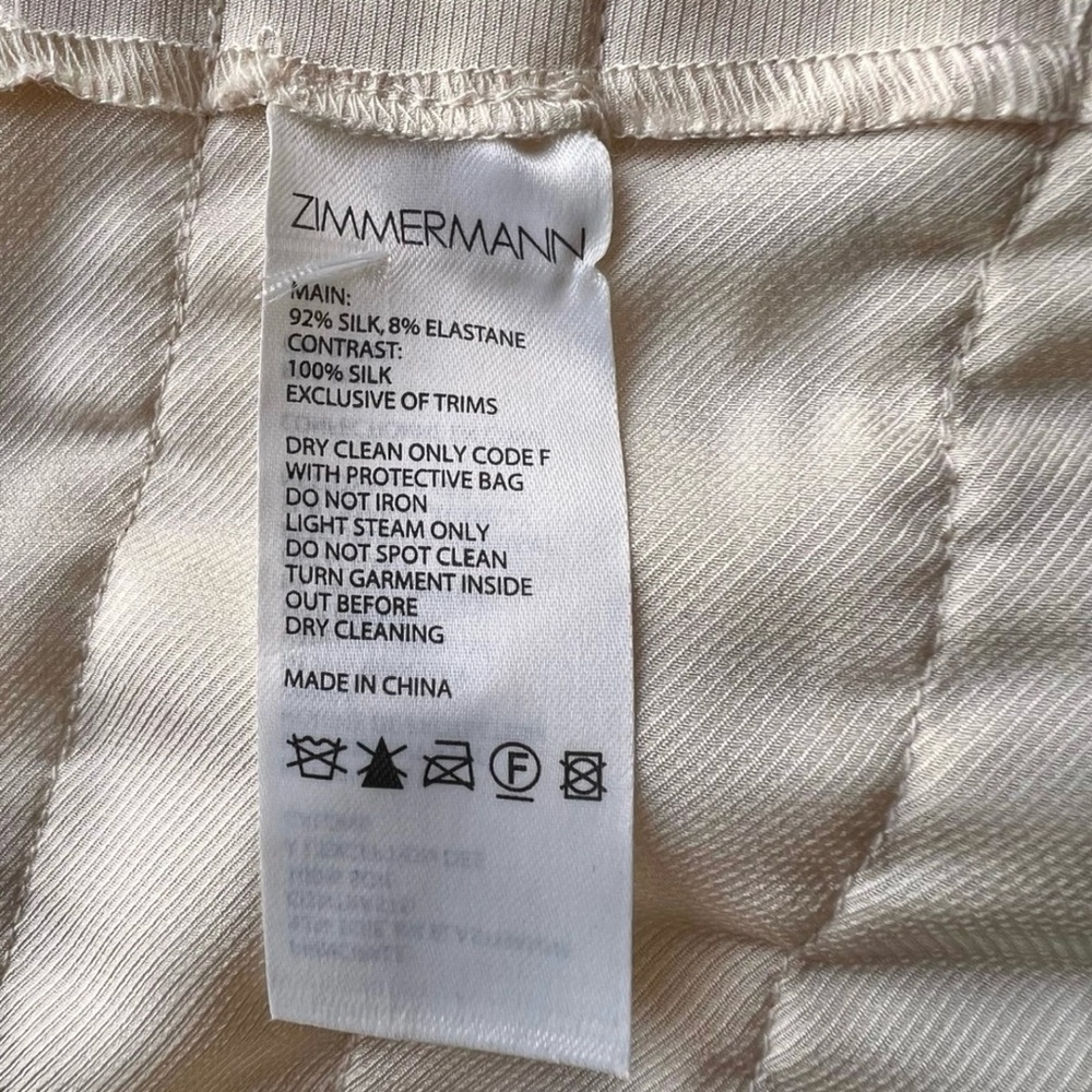 NWOT Zimmermann Espionage Tiered Belted Lace Up Stretch Silk Midi Dress Sz 0/XS - Picture 7 of 8
